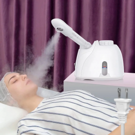 Máy xông hơi mặt cầm tay Fixdono, Nano Ionic Face Steamer with 180°Rotatable Sprayer, Warm/Cold Mist Portable Facial Steamer for Salon and SPA