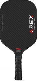 Vợt Pickleball, Vợt Pickleball bằng sợi carbon với lõi tổ ong Polypropylene, Tay cầm chống trượt thấm mồ hôi,  Black Pickleball Racket Great Gift for Men Women