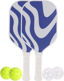 Bộ 2 vợt Pickleball GUJI 2024 gồm 2 vợt Pickleball sợi carbon cao cấp và 4 quả bóng Pickleball||  Scientifically Extended Handles, 16MM Polypropylene Honeycomb Core | Exceptional Feel & Control