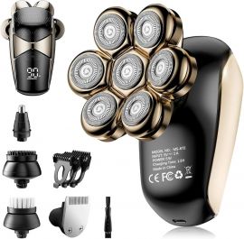 Máy cạo râu cho nam giới: 5-in-1 Electric Razor - IPX7 Waterproof Shaving Grooming Kit for Balder - Turbo Speed & Precision Blades