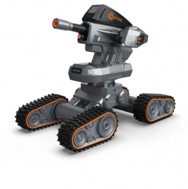 Xe tăng Contixo Gel Blaster, Xe tăng điều khiển từ xa địa hình, Xe ô tô điều khiển từ xa, Kids Toys, Infrared Combat, LED Lights, 3000 Gel Rounds, 2.4GHz - Gray