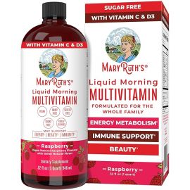 Multivitamin for Women, Men & Kids by MaryRuth's | Liquid Morning Multivitamin | Mens, Womens Vitamins | Vitamin A C D E B6 B12 Biotin Zinc | Beauty | Vegan | Non-GMO | Gluten Free | 32 Servings