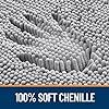 Thảm phòng tắm OLANLY 30x20, Thảm phòng tắm Chenille siêu mềm thấm hút
