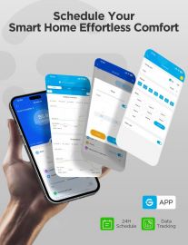 Máy tạo độ ẩm thông minh GoveeLife cho phòng ngủ, phòng lớn, máy tạo độ ẩm không khí WiFi phun sương mát 6L, chế độ tự động, điều khiển bằng ứng dụng và giọng nói, thời gian chạy 60 giờ, tạo độ ẩm nhanh, đèn ngủ RGB cho cây con, màu đen