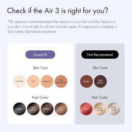 Máy triệt lông bằng laser Ulike dành cho cả nam và nữ, Máy triệt lông IPL làm mát bằng đá Air 3 cho kết quả gần như không đau và lâu dài, 3 chế độ và đèn nháy tự động để triệt lông toàn thân nhanh chóng tại nhà