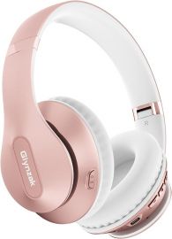 Tai nghe Bluetooth không dây - Over Ear 65H Playtime HiFi Stereo Headset with Microphone and 6EQ Modes Foldable Bluetooth V5.3 Headphones for Travel Smartphone Computer Laptop Rose Gold