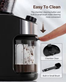 Máy xay cà phê Burr SHARDOR 3.0, 32 chế độ xay cho Espresso, Pour Over, Drip và French Press, Hẹn giờ có thể điều chỉnh, Buồng dễ vệ sinh để pha chế tại nhà