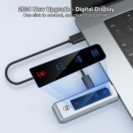 Bộ thu và phát HDMI không dây, Bộ mở rộng HD Cắm và chạy di động 2.4G/5G có màn hình LED Bộ HDMI không dây để truyền phát video và âm thanh đến màn hình từ máy tính xách tay/PC/hộp TV/máy chiếu