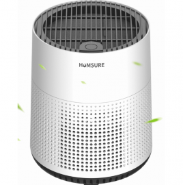 Máy lọc không khí HUMSURE,  300 Sq.ft Air Purifiers for Bedroom, H13 True HEPA Filter, Remove Smoke Dust, White, HKJ-50A