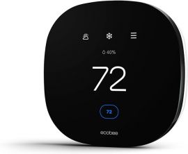 Bộ điều chỉnh nhiệt thông minh ecobee3 Lite - Programmable Wifi Thermostat - Works with Siri, Alexa, Google Assistant - Energy Star Certified - DIY Install, Black Visit the ecobee Store