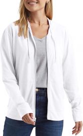 Áo khoác Hanes Women’s Slub Knit, Textured Cotton Zip-Up T-Shirt Hoodie for Women