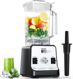 Aeitto Blender, Máy xay sinh tố cho nhà bếp với động cơ 1500 watt, dung tích lớn 68 oz, Máy xay sinh tố để bàn chuyên nghiệp để nghiền đá, làm đồ uống đông lạnh, Màu bạc