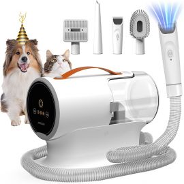 AIRROBO Dog Grooming Vacuum Kit, Máy hút bụi mạnh mẽ 12000Pa dành cho thú cưng rụng lông, chải lông, êm ái, PG100, Dung tích lớn 2L