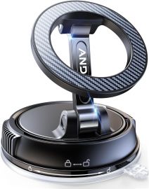 Giá đỡ điện thoại trên ô tô, Car Phone Holder for Magsafe [78+LBS Strongest Suction & 2400gf Strongest Magnetic] 360° Adjustable Car Phone Mount, Phone Holders for Your Car for iPhone 16 Pro Max 15 14 13 12 Plus (Carbon Fiber)