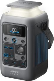 Anker SOLIX C300 DC Power Bank Station, Trạm sạc di động ngoài trời 288Wh, Pin LiFePO4, Máy phát điện năng lượng mặt trời 300W, dùng cho cắm trại, du lịch và trường hợp khẩn cấp (Không bao gồm bộ sạc tường)