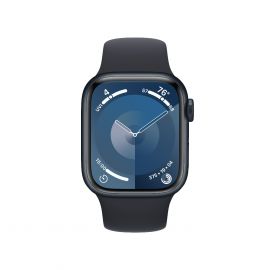 Đồng hồ thông minh Apple Watch Series 9 With Blood Oxygen. GPS + Cellular 41mm Midnight Aluminum Case with Midnight Sport Band - S/M.