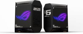 ASUS ROG Rapture GT6 (2PK) AX10000 Tri-Band WiFi 6 Gaming Mesh System, Covers up to 5,800 sq ft, 2.5 Gbps Port, Triple-Level Game Acceleration, UNII 4, Free Lifetime Internet Security, Black
