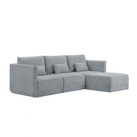 Ghế sofa góc Drew Modular đẹp có đôn của Drew Barrymore,  Gray Fabric