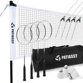 Bộ cầu lông for Backyard Professional Badminton Net with 4 Badminton Rackets