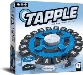 Đồ chơi USAOPOLY TAPPLE® Word Game | Fast-Paced Family Board Game | Choose a Category & Race Against The Timer to be The Last Player | Learning Game Great for All Ages (1 Pack)