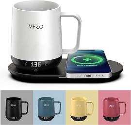 Cốc điều khiển nhiệt độ thông minh VFZO  White Coffee Tea Cocoa Hot Warm