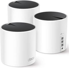Thiết bị phát wifi TP-Link Deco AX3000 WiFi 6 Mesh System(Deco X55) - Covers up to 6500 Sq.Ft. , Replaces Wireless Router and Extender, 3 Gigabit ports per unit, supports Ethernet Backhaul (3-pack)