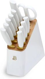 Bội dao bếp 12 cái Beautiful with Soft-Grip Ergonomic Handles by Drew Barrymore