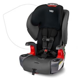Ghế ô tô cho trẻ Britax Grow with You Harness-2-Booster, 2-in-1 High Back Booster, Quick-Adjust 5-Point Harness, Mod Black