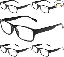Set 5 kính mắt dành cho nam Gaoye, Blue Light Blocking Readers, Mens Prescription glasses, 2.5