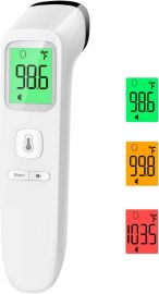 Nhiệt kế không tiếp xúc, No-Touch Thermometer for Adults and Kids, Accurate Digital Baby Thermometer, FSA HSA Eligible, Fever Alarm & Silent Mode, 2 in 1 Forehead & Object Mode