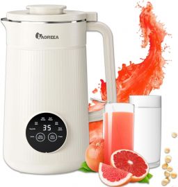 IAGREEA Automatic Nut Milk Maker Machine, 35 oz Homemade Almond, Oat, Soy, Plant-Based Milk and Dairy Free Beverages, Almond Maker with 2 Hours Heat Preservation,10 Blade, Keep Warm Countertop Blender