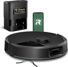 iRobot Roomba Plus 504 Vac Robot Vacuum with AutoEmpty Dock - Lực hút nâng cao vượt trội, chổi cao su kép chống rối, hoàn hảo cho lông thú cưng, tự đổ rác trong 75 ngày, tránh chướng ngại vật, LiDAR
