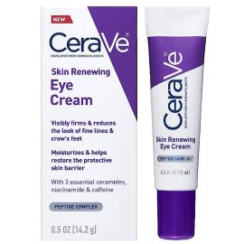Kem trị nếp nhăn vùng mắt CeraVe | Under Eye Cream With Peptides + Caffeine + Niacinamide | Anti Aging Eye Cream For Wrinkles & Crows Feet | Paraben Free & Opthalmologist Tested