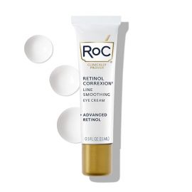 Kem chống nhăn quanh vùng mắt RoC Retinol Correxion Under Eye Cream for Dark Circles & Puffiness, Anti Aging Line Smoothing Skin Care Treatment for Women and Men, 0.5 oz (Packaging May Vary)