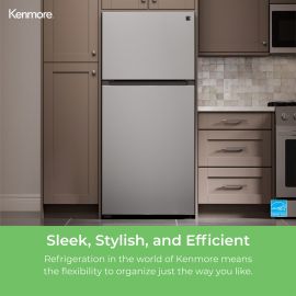 Tủ lạnh/tủ đông Kenmore 33 inch 20,4 cu. ft. Capacity ENERGY STAR® Standard Refrigerator/Freezer w/Icemaker, Black