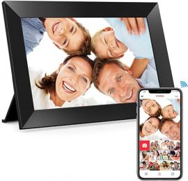 Khung ảnh kỹ thuật số Frameo 10,1 inch WiFi, 1280x800 HD IPS Touch Screen Photo Frame Electronic, 32GB Memory, Auto-Rotate, Wall Mountable, Share Photos/Videos Instantly via Frameo App from Anywhere
