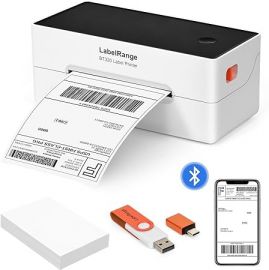 Máy in nhiệt LabelRange, Bluetooth Thermal Shipping Label Printer, 4x6 Thermal Printer Compatible with Android, iOS, Windows, Amazon, Ebay, Shopify, Etsy, USPS, Pirate Ship, Shippo