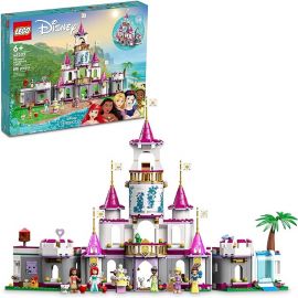 Bộ lắp ráp LEGO Disney Princess Ultimate Adventure Castle Building Toy 43205, Kids Can Build a Toy Disney Castle, Disney Gift Idea for Boys Girls with 5 Disney Princess Mini-Dolls, Ariel, Rapunzel and Snow White
