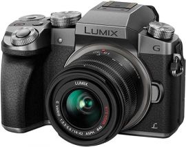 Máy ảnh Panasonic LUMIX G7 Mirrorless with 14-42mm f/3.5-5.6 Lens Silver