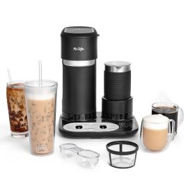 Máy pha cà phê Mr. Coffee 4-in1 Single-Serve Latte, Iced, and Hot Coffee Maker, Black