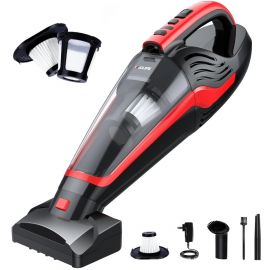 Máy hút bụi cầm tay VacLife, Car Vacuum Cleaner Rechargeable with Motorized Brush, Powerful Stair Vacuum w/Reusable Filter & LED Light, Red (VL726)