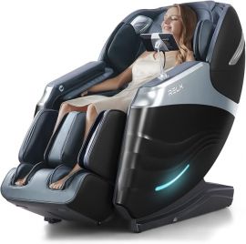 RELX 2025 Massage Chair Full Body, 15 chế độ Zero Gravity SL-Track Shiatsu tích hợp hệ thống nhiệt, massage túi khí với chức năng quét cơ thể, kéo giãn yoga sâu, duỗi bắp chân và điều khiển AI (màu đen)