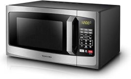 Lò vi sóng TOSHIBA EM925A5A-SS Countertop, 0.9 Cu Ft With 10.6 Inch Removable Turntable, 900W, 6 Auto Menus, Mute Function & ECO Mode, Child Lock, LED Lighting, Stainless Steel