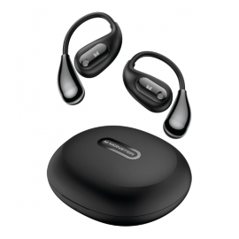 Tai nghe Monster Open Ear, Monster Open Ear Headphones, Bluetooth 5.4 Earphones Stereo Sound, Wireless Headphones 30 Hours Playback, Type-C Charging, Clear Calls, Waterproof Open Ear Earbuds,Black
