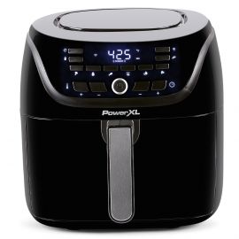 Nồi chiên không dầu PowerXL 8-Qt Digital Vortex™ SmartTech mới với 10 chế độ cài đặt Quick-Touch, màu đen, AF-E8001-C