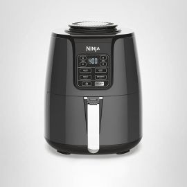Ninja | Air Fryer | Dung tích 4 QT | 4 chức năng trong 1: Nướng, Chiên giòn, Quay, Hâm nóng và Sấy khô | Các bộ phận an toàn với máy rửa chén | Bao gồm 20 công thức nấu ăn dễ dàng và lành mạnh | Nhỏ gọn | Xám | AF101