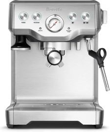 Breville Infuser Espresso Machine BES840XL, thép không gỉ đánh bóng