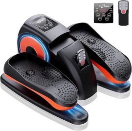 Under Desk Elliptical Machine, máy tập chân elip điện như trên TV dành cho người cao tuổi với 12 chế độ có thể điều chỉnh, máy tập elip di động yên tĩnh, máy tập đạp ngồi có điều khiển từ xa