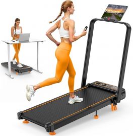 Foldable Treadmill, Tấm lót tập đi có độ nghiêng 9%, Máy chạy bộ tấm lót tập đi có độ ồn thấp 3,5HP có tay cầm, Máy chạy bộ di động cho gia đình nhỏ, Tấm lót tập đi có độ nghiêng 350+lb, Ứng dụng thông minh & Điều khiển từ xa