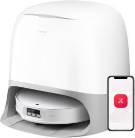 roborock Qrevo CurvX Robot Vacuum and Mop, Lực hút 22.000Pa, Siêu mỏng 3,14’’, Hệ thống chống rối kép, Nhận dạng chướng ngại vật AI phản ứng, Khung gầm AdaptiLift, Giặt và sấy khô cây lau nhà bằng nước nóng tự động